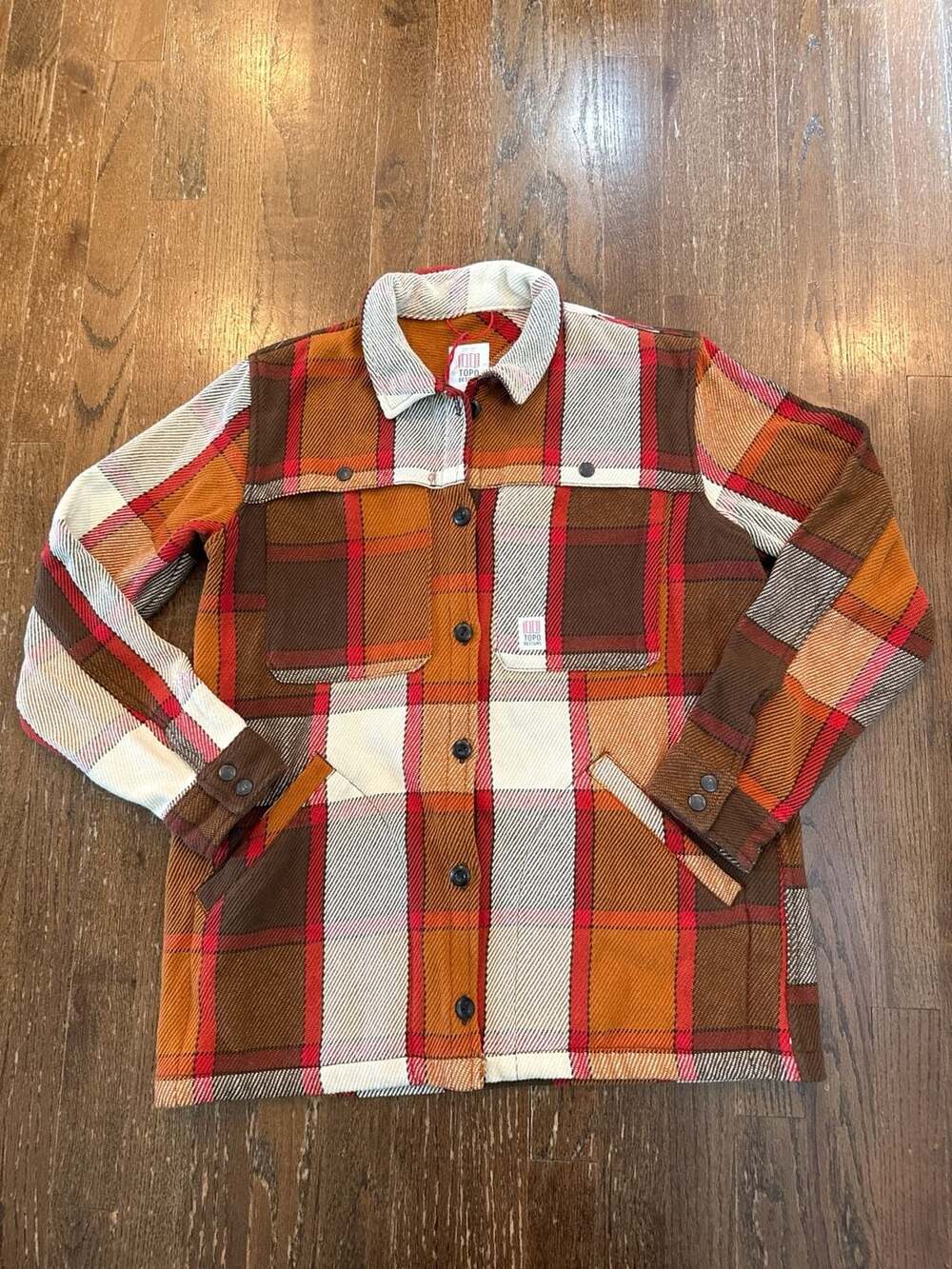 Topo Designs Women's Mountain Shirt Jacket - Brown/Natural Plaid